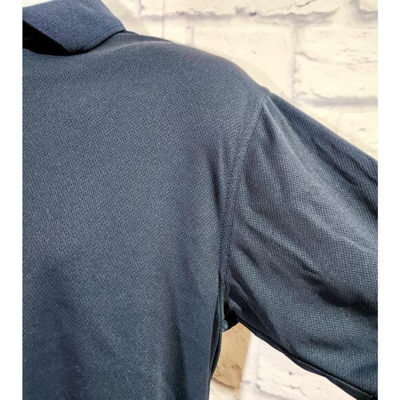 Sport Tek Dark Blue Baylor Sports Care On Arm Polo Shirt Medium Lightweight - Picture 2 of 6